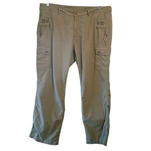 Clothing Arts P Cubed Mens Pick Pocket Proof Cargo Pants Size 40x30 Khaki Tan